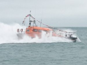 Selsey lifeboat splash Selsey lifeboat splash